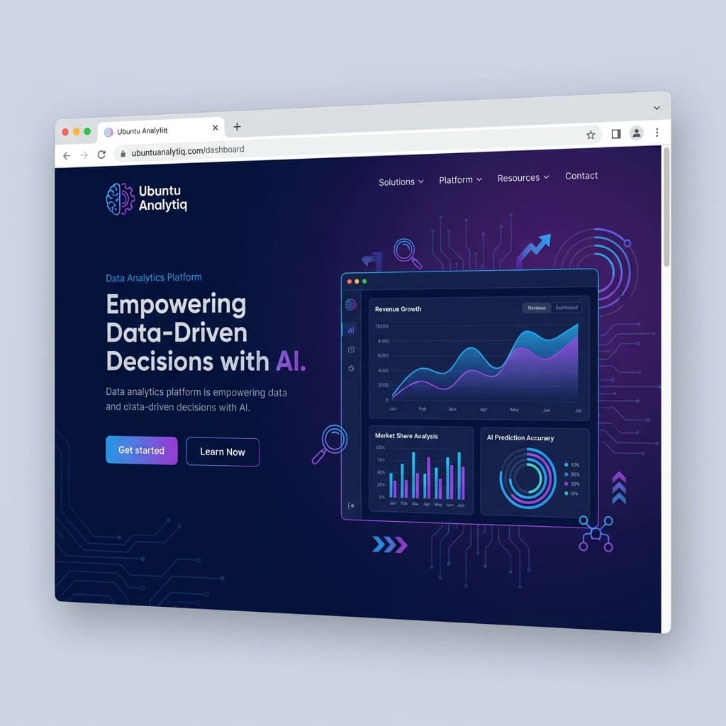 Ubuntu Analytiq website preview